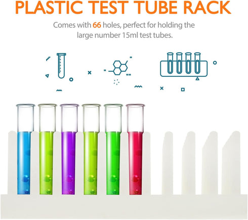 iplusmile Test Tube Drying Rack 66 Place Pillar Test Tube Stand for Drying Test Tube, Random Color by iplusmile