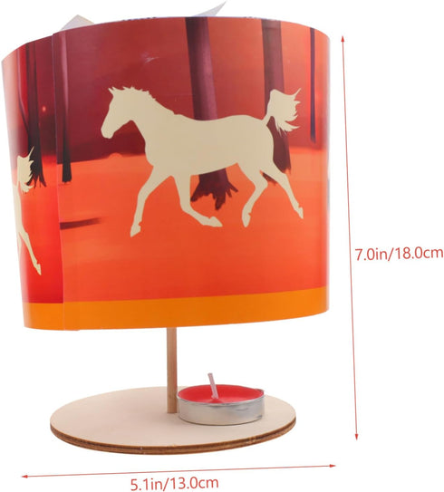 2pcs Abaodam DIY Rotary Lantern Craft Kit for Boy Girl Festival Lantern Making Material for Science Class for Spring