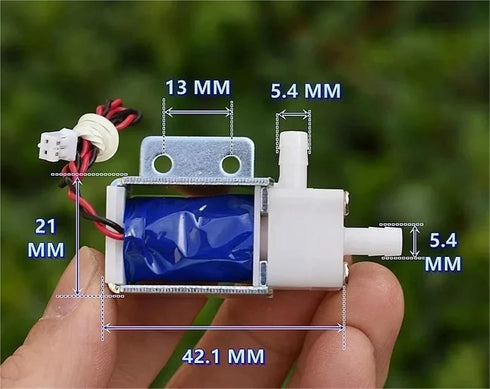 XPIOTMOZK 12V-24V Mini Electric Solenoid Water Valve DC Normally Open Water Air Flow Control Valve Breast Pump