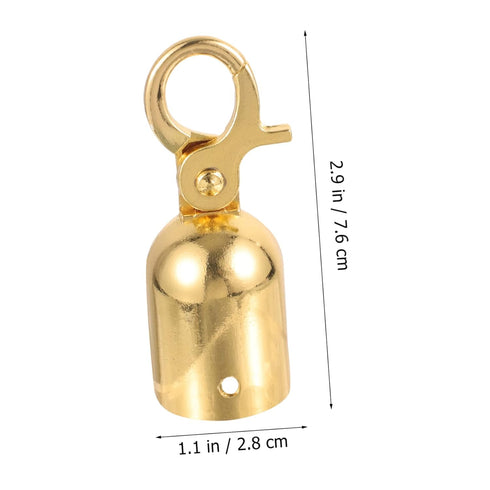 DOITOOL 5pcs Rope end Stop Crowd Control Rope Ends Rope Fittings Hooks Fencing Rope snap Rope end snap Post Queue Hooks Deck Railing Cord end snap Hook Rope Fastener Stainless Steel