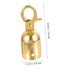 DOITOOL 5pcs Rope end Stop Crowd Control Rope Ends Rope Fittings Hooks Fencing Rope snap Rope end snap Post Queue Hooks Deck Railing Cord end snap Hook Rope Fastener Stainless Steel