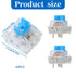 SynHHergyx 45 3 PCS Mechanical Keyboard Switches Pin Blue Clicky Switches Dustproof Keyboard Clicker Keys Replacement