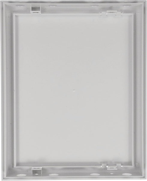 8" x 10" White Plastic Access Panel Door Opening Flap Cover Plate - Plumbing, Electricity, Alarm Wall Access Panel for Drywall - Box Door Lock - Door Latch - Size/Color (8 x 10, White) by Repa Market