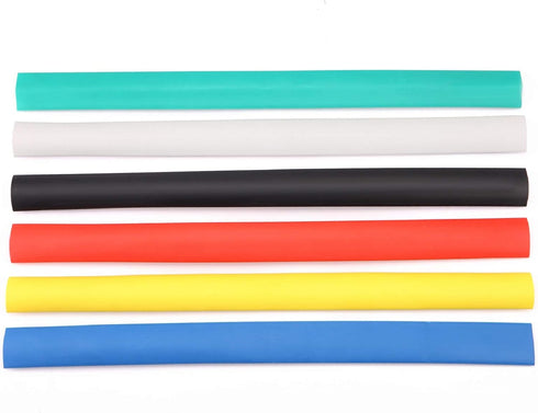 6 Pack 3/4'' Heat Shrink Tube 3:1 Adhesive-Lined Tubing, 6 Color 1.3Ft
