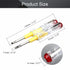 Fielect 2pcs Tester Screwdriver, Circuit Tester Pen Electric Contact Voltage Tester Dual Head Slot Phillips Screwdriver Detector 100-500V