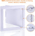 Suteck Plumbing Access Panel for Drywall Ceiling 8 x 8 Inch Reinforced Plastic Wall Access Doors Removable Hinged White by Suteck
