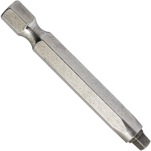 Square Drive Bits - 2 Long Impact Driver Bit Set w/Hardened Steel