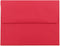 JAM PAPER A2 Colored Recycled Invitation Envelopes, 4 3/8 x 5 3/4, Red Recycled, 100/Pack