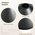 Toyosport 4 Pack Metal Lampshades, Conical Matte Black Pendant Light Cover, Industrial Farmhouse Style Lamp Shade