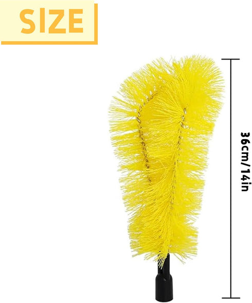 2 PCS Gutter Cleaning Replacement Brush Parts Accessories for Cleaning Leaves and Debris