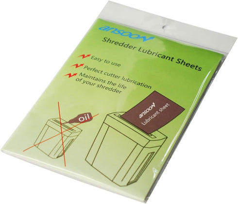 Paper Shredder Lubricant Sheets, 12PCS for Sharpening & Lubricating