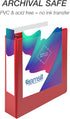 Samsill Durable 2 Inch Binder - Made in the USA, D Ring Binder with Customizable Clear View Cover, Red