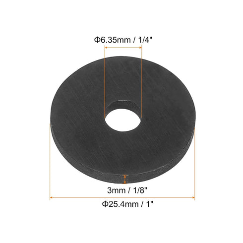 PATIKIL 30 Pcs Rubber Washers, 1 OD x 1/4 ID x 1/8 Inch Thickness for Household Plumbing Faucets