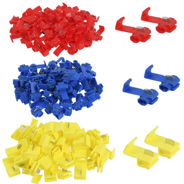 180Pcs Quick Splice Wire Connectors - Solderless Snap Wire Connector, Electrical Wire Splice Connector, Insulated Wire