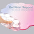 Set Gel Wrist Rest and Cloud Mouse Pad Support for Keyboard and Mouse - Ergonomic Pink Keyboard Wrist Pad for Typing