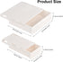 YOOUSOO 2 Pack Under Desk Storage Drawer, Hidden Self-Adhesive Organizer, Slide-out White Drawer for