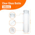 20PCS 30ML Clear Small Liquid Sample Glass Vials with Screw Caps, 27.5mmx 84mm Leak-Proof Vial, 24-414 Black Screw Cap with PE Liners for Lab, Essential Oil, Perfume, Reagents