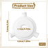 Bruislard 10 Pack E27 3/7" Lamp Shade Adapter Ring, to Lampshade Reducer Rings, Lampshade Making Supplies Adapters