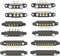 2 Pair Magnetic Bend Pogo Pin Connector: 2/3/4/5/7/8 Pin 2A Magnetic Connector Male+Female for DC Charge Power Socket
