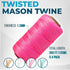 260FT, 780FT, 390FT, 1500FT, 2300FT, (Set 4 393 4 Mason Line String Durable Construction Twine for Laying Bricks