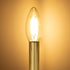 Generic 6PCS 25 100mm Gold Metal Chandelier Candle Light Cover Sleeves Replacement Part Chandelier Cover Tube x