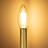 10cm/3.94inch 2.5cm/0.98inch E14 Set 6 RDEXP Long Dia Double Line Chandelier Light Cover Sleeves Socket Candelabra Base