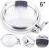 Jiabailie 6in 6" Stainless Steel Clamp Fitting,Stainless Steel Sanitary Pipe Fittings Kit,Weld Ferrule Clamp,End Cap +