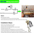 Zing Ear ZE-109 E89885 Ceiling Fan Light Switch, Two-Wire Light Switch with Pull Chain for Hunter Ceiling Fans, 2 Pack