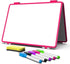 Magnetic Dry Erase White Board 11.5x17inch, Small Foldable Whiteboard for Kids, School, and Office (Pink)