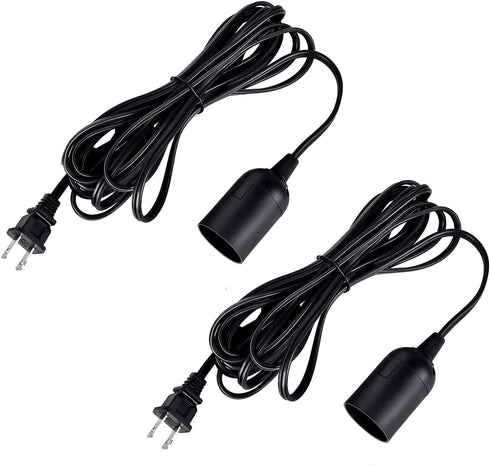 Simple Deluxe 20 Feet Extension Hanging Lantern Pendant Light Cord with E26