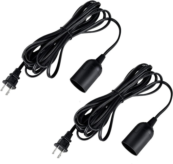 Simple Deluxe 20 Feet Extension Hanging Lantern Pendant Light Cord with E26