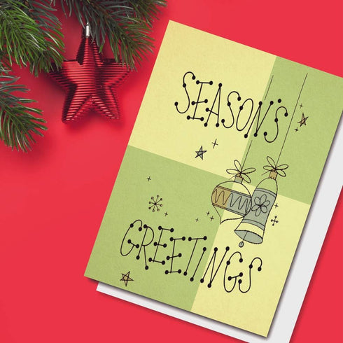 Wright Home & Gift Decorations Fresh Alternative Holiday Greeting Cards | 10 Pack Bulk Set + 10 Envelopes (4x6)