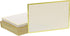 Sustainable Greetings 48 Pack Blank Invitation Cards and Envelopes - Gold Foil Border 5 x 7 Inches