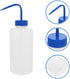LIGIGWASH 1000ml Wide Mouth Wash Bottle with Blue Lid Squeeze Bottle for Eyelash Rinse and Tattoo Supply for Laboratory