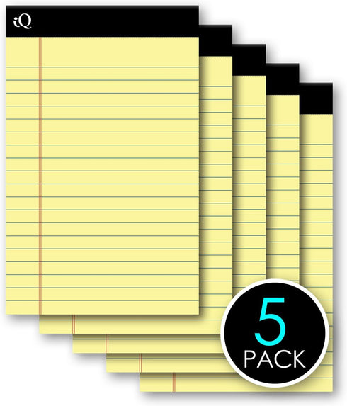 iScholar Canary Legal Pad - 5 Pack (95805)