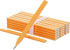 25 Pack Carpenter Pencils with Ruler - Flat Yellow Octagonal Woodworking Pencils for Construction, Marking, Framing