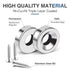 36pcs 3 MIKEDE Heavy Duty Rare Earth Magnets - Sizes, Neodymium Disc Magnets with Hole for Locker, Tool Storage, DIY