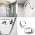 ITROLLE Shower Arm Flange 2PCS Chrome Plated Stainless Steel 2 Inches Round Arc Escutcheon Plate for Shower Heads