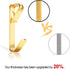 184 Pieces Picture Hanging Kit, Gold, 20lb, 30lb, 50lb Hangers, Metal Hooks with Nails for Drywall, Wooden Wall