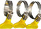 15-Pack Mixed Pack Yellow Stainless Steel Hose Clamps, Adjustable Thumb Screw Key Type Clamps for Plumbing