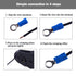 RV1.5-3 Insulated Ring Electrical Wire Connectors, Pre-Insulating Terminal Crimp for 22-16AWG (0.5-1.5mm) Cable, 100pcs