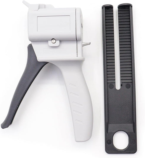 AB Glue Gun Dispensing Gun 50ml, Two-Component Epoxy Glue Gun 2:1/1:1 with 8 Mixing Nozzles, Suitable for Double