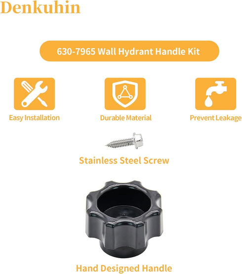 630-7965 Wall Hydrant Handle Kit, Compatible with Mansfield Wall Hydrants 300 400 500 Series