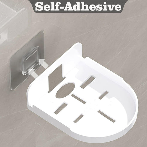 Nokiils 4 Pcs Security Camera Wall Mount, Baby Monitor Wall Mount, Adhesive Small Wall Shelf for Bedroom Kitchen Living