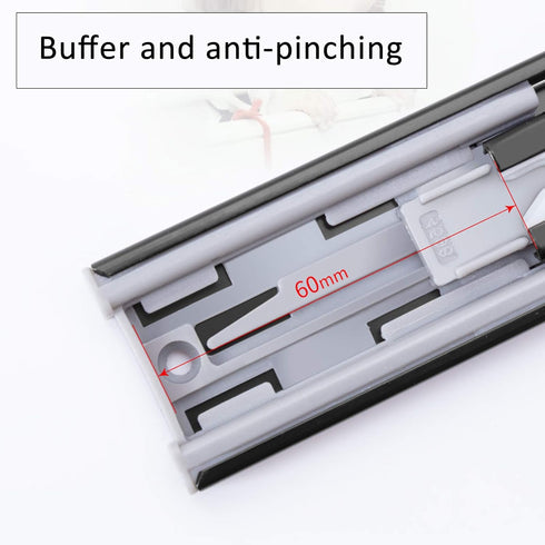 KDDEON 1 (18in/450mm) Pair Silent Ball Bearing Full Extension Soft Close Furniture Drawer Slides,Side Mount Drawer