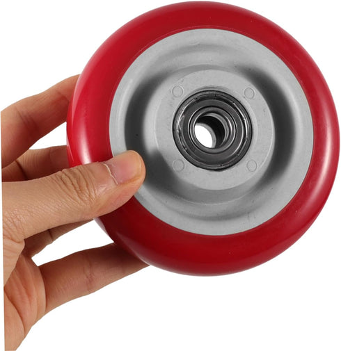 4pcs Heavy Duty Caster Wheels for Workbench Pu Replacement Wheels Bearings Smooth Rolling Design for Platform Trucks