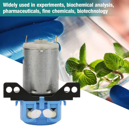 Hilitand DC 6V Peristaltic Liquid Pump, Constant Flow Self Priming Lab Pump 2X4mm (Blue)