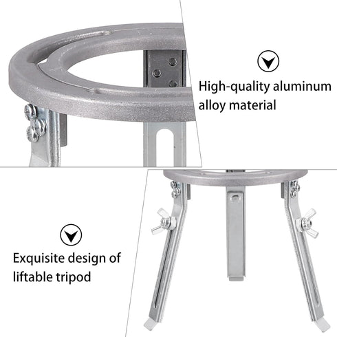 Adjustable Height Oil Burner Lamp, Tripod Stand for Laboratory Chemistry, Bunsen Burner Support, Heating Support Stand