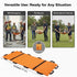 12 400lbs Portable Transport Stretcher with Rubber Handles & Carrying Bag Dog Stretcher & Gurney, Patient Animal Mover