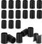 30 Pack Black Wire Shelf Clips, 1 inch Plastic Shelving Clips for Wire Shelving System, Shelf Support Clips (15 Pairs)